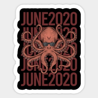 Funny Octopus - June 2020 Sticker